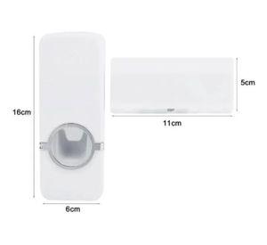 Dispensador De Crema Dental Y Porta Cepillo De 4 Divisiones