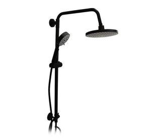 Columna Ducha Venti Grifo Plato Llave Negro Mate