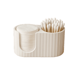 Soporte para bastoncillos y petalos desmaquillantes