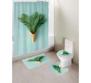 SET DE 4 PIEZAS PARA BAÑO CON ESTAMPADO 3