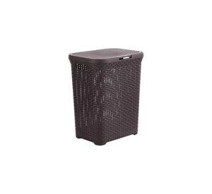 Canasta Cesto Ropa Hogar Ratán 60 L Marrón