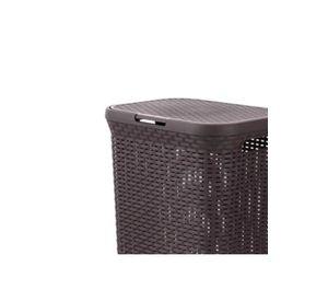 Canasta Cesto Ropa Hogar Ratán 60 L Marrón