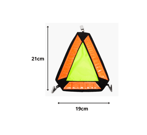 Triangulo Reflectante Seguridad Ciclista Bicicleta Scooter