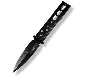 Cuchillo Navaja Cortapluma Automatica Black Bullet AJ89