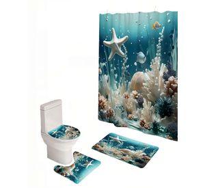 PACK DE 4 PIEZAS PARA BAÑO CON ESTAMPADO 18