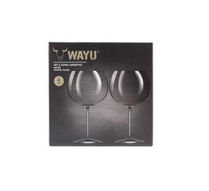 SET 4 COPAS CRISTAL APERITIVO WAYU
