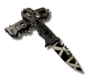 Cuchillo Asistido Multifuncional Black Parachute AL79
