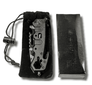 Cuchillo Asistido Multifuncional Black Parachute AL79