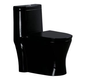 Wc One Piece Negro con Sello Antifuga 30cm 2002