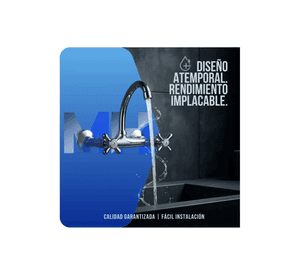 Grifer a Llave Lavaplatos Al Muro Aquakit Laguna Combinacion