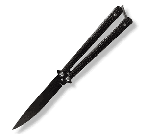 Cuchillo Navaja Mariposa Black Cobra Balisong AE50