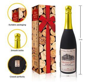 Set sacacorchos vino forma de botella 5 piezas