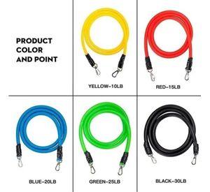 Set Bandas Elasticas Tubos 11 Piezas