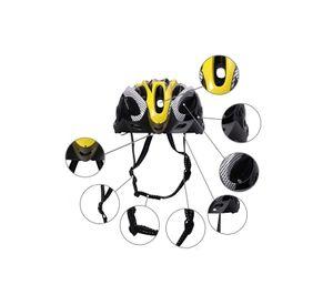 Casco Amarillo Bicicleta Profesional Full Seguridad Luz