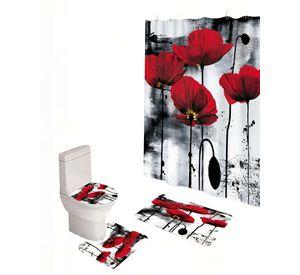 SET DE 4 PIEZAS PARA BAÑO CON ESTAMPADO 19