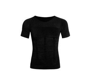 polera moldeadora negro manga corta m