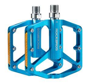 Pedales de bicicleta aluminio rockbros K371 - azul