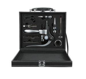 Set Maletin Descorchador De Vino Ecocuero Elegante