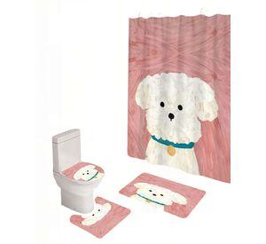 PACK DE 4 PIEZAS PARA BAÑO CON ESTAMPADO 21