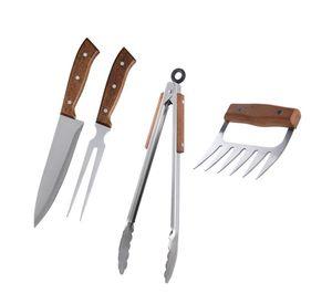 Set Parrilla 4 Piezas Acero Inoxidable Arthome PAR28