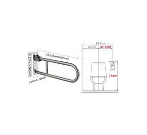 Barra De Seguridad Para Discapacitados Abatible Acero Inox