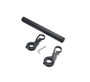 EXTENSION DE MANUBRIO 22MM  MOTO BICICLETA Gris oscuro