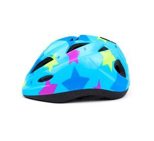Casco y Kit Protección Bicicleta Patinaje Antigolpes Celeste