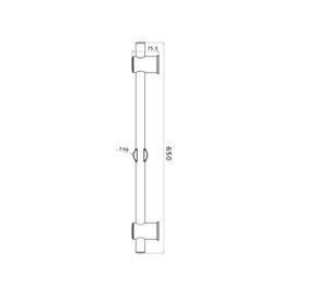 Barra Seguridad Y Soporte Para Ducha Telefono Adaptable 65cm