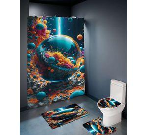 PACK DE 4 PIEZAS PARA BAÑO CON ESTAMPADO 23