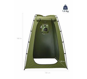 Carpa Probador y Baño Químico Portátil con Ducha Solar para Camping