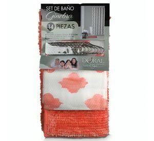 Set de Baño 14 Piezas Ginebra / Silueta Coral – Doral