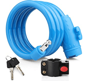 Candado Cable con Llaves Para Bicicleta