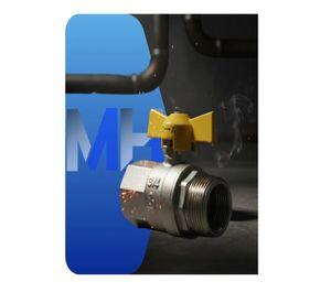 Llaves Paso Gas 3/4 Hi-he Taumm Mariposa X3 Certificada Sec