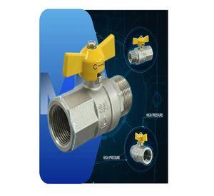 Llaves Paso Gas 3/4 Hi-he Taumm Mariposa X3 Certificada Sec