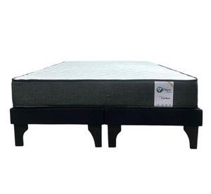 Base europea 2 plazas + colchon dreambed negro