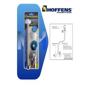 Llave Angular Laton + Flexible Acero Inoxidable 25cm Hoffens