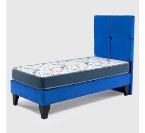 Cama Europea AF Tap-Blanca + Respaldo Zeus 1 PL