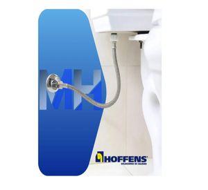 Kit Llave Angular Laton + Flexible Vinilo 35cm Wc Hoffens