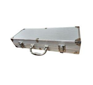 Set asado 5 piezas maleta metal