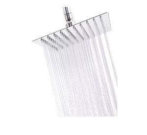 Plato Ducha Cuadrado Acero Inoxidable 25x25 Cms Taumm