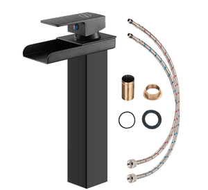 Llave Monomando Lavamanos Alta Bano Cascada Acero Inox 304