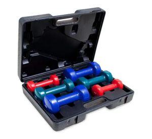 Maleta De Mancuerna De Vinilo Set  Colores 10 Kg