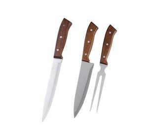 Set Parrilla 3 Piezas Acero Inoxidable Arthome PAR01