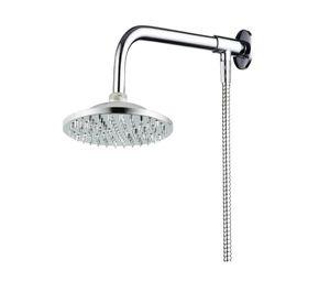 Plato Ducha Redondo + Brazo Para Flexible + Flexible 1.6 Mt