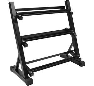 Rack Mancuernas Centurfit 3 Niveles Gym Barras Soporte 450kg