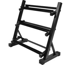 Rack Mancuernas Centurfit 3 Niveles Gym Barras Soporte 450kg