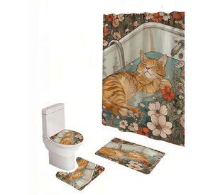 SET DE 4 PIEZAS PARA BAÑO CON ESTAMPADO 11