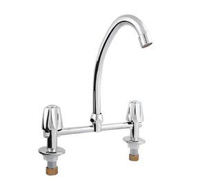 Llave Combinacion Lavaplatos Hoffens Estandar Cromo