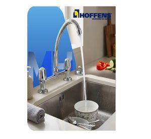 Llave Combinacion Lavaplatos Hoffens Estandar Cromo