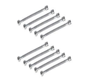 Pack 10 Flexible Agua Fria Y Caliente 1/2 Hi-he 50 Cm Taumm
